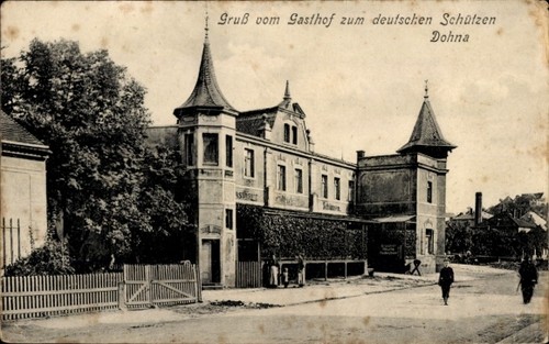 Dohna sachsen gasthof - ak, sachsen,