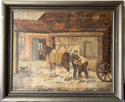 Signiertes gemälde pastell - gemÄlde,
