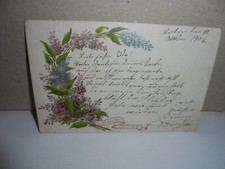 Präge AK   Duftende Grüsse   Blumen,Blütenzweige     gel.16.10.02