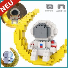 Bausteine Spielzeug Figur Astronaut Modell Raumfahrt Mann Mondlicht DIY Kinder