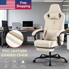 Gaming Chair with Footrest