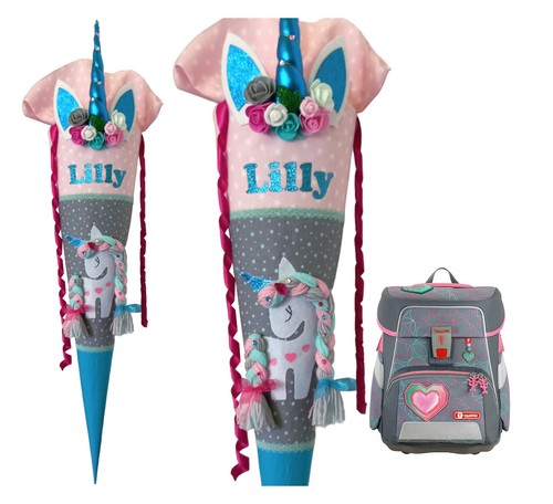 Schultüte einhorn passend - schultüte,