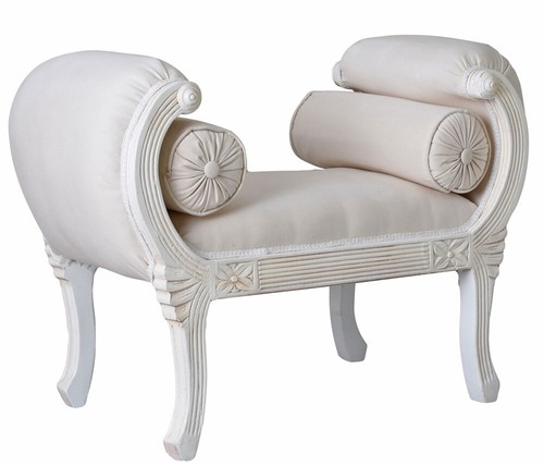 Sofa barock sitzbank weiß - sofa,