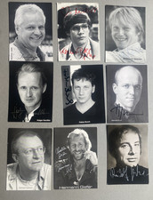 9 Schauspieler original signed