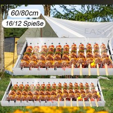 Edelstahl Spießdreher für 11/15 Stück AKKUMOTOR Mangal Grill Schaschlik Drehspie