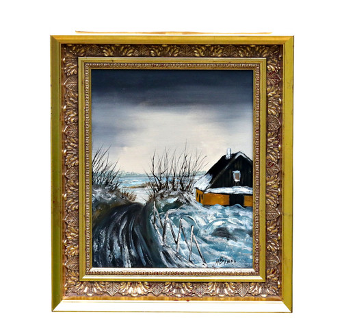 öl auf leinwand signiert - auf, –