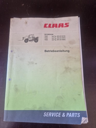 Betriebsanleitung claas - betriebsanleitung,