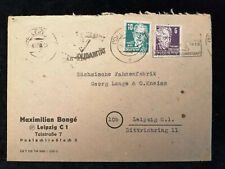Deutschland  Alliierte Besetzung 04.12.1950 - Brief  Leipzig,  Fahnenfabrik