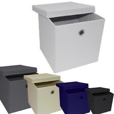Faltbare Stoffaufbewahrung Würfelboxen mit Deckel Schublade Spielzeug/Buch Organizer zum Selbermachen
