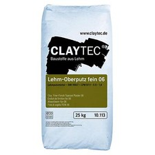 CLAYTEC Lehm Oberputz fein 06 Lehmbau Lehmputz Lehmwerkmörtel 25kg