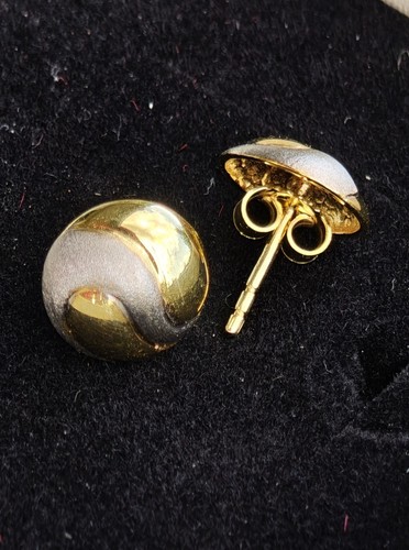 Goldene design ohrstecker - goldene,