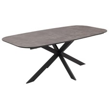 B-Ware Esszimmertisch MCW-O56, Esstisch, MDF Metall 200x100cm, graue Stein-Optik