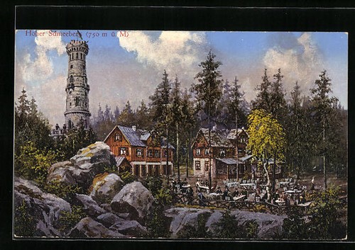 Ansichtskarte schneeberg - ansichtskarte,