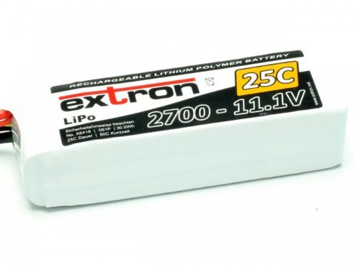 Lipo akku extron 2700 - lipo, x2