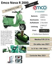 Ektroroller 45 km h gebraucht von Privat an Privat