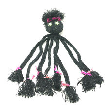 Selbstgebasteltes Stofftier schwarzer Tintenfisch ca. 50 cm groß (W3)