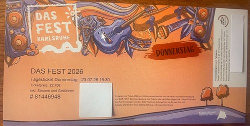 Das fest ticket - (1x,