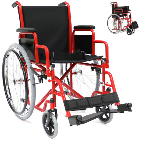 Klappbarer rollstuhl mit - klappbarer,