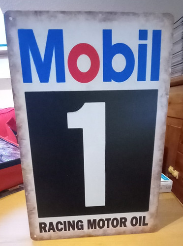 Blechschild alte mobil oil - alte,