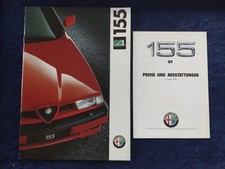 Alfa Romeo  155 Q4 Quadrifoglio 4 Prospekt 6.1992 + Preisliste