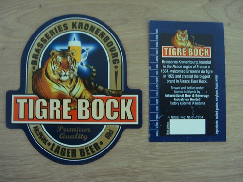 Tigre bock bieretikett - tigre,