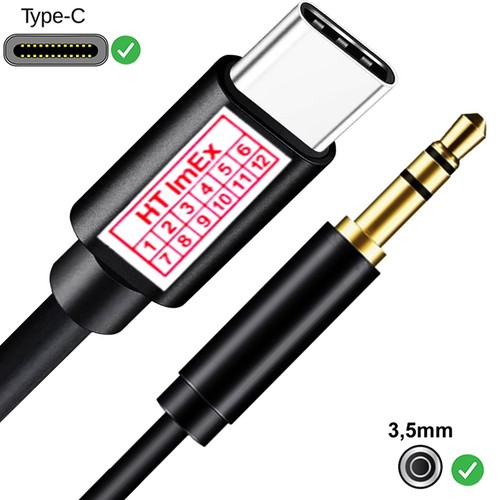 Usb aux 3 5mm stecker - usb-c, 3,5mm