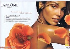 REKLAME WERBUNG 115 2001 Lancôme Flash Bronzer (2 Seiten) Sonnencreme