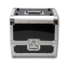 LP Plattencase PRO schwarz 50:50 Split, 80LPs | DJ Plattenkoffer für 80 LPs 