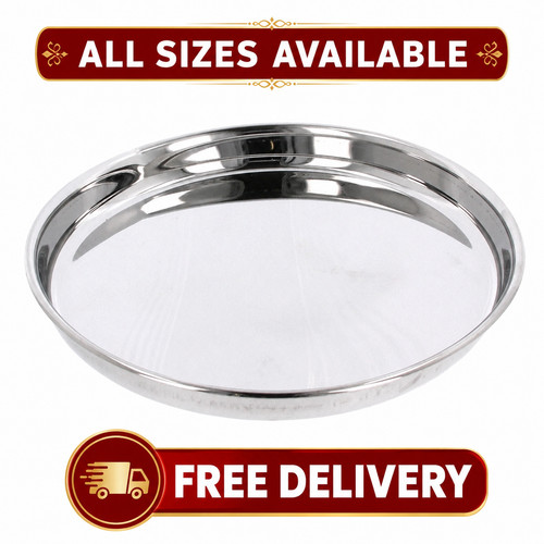 Edelstahl thali teller indisch - edelstahl,
