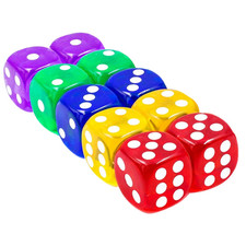 Bunte Acrylwürfel 10 Stück