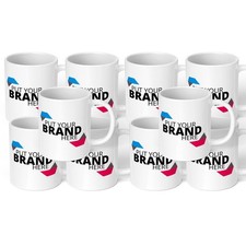 Firmenmarken Logo Becher | 10x