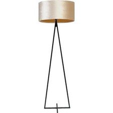 Stehleuchte Cross 1-flammig Samt Sand Ø52cm