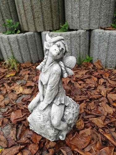 Fee garten steinfigur - garten,