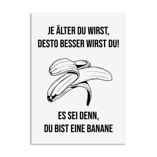 Geburtstagskarte banane - geburtstagskarte,