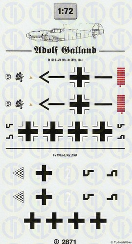 2871 decals adolf galland - decals,