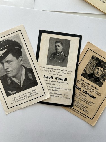 Sterbebild ww2 luftwaffe - 3x,