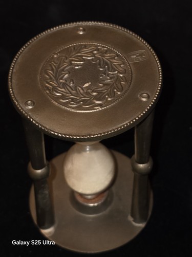 Sanduhr aus zinn und glas - zinn,