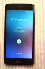 Smartphone LG K8 (2017), gold-schwarz, gebraucht, funktionsfähig