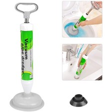 Abflussreiniger mit Saugglocke und Hochdruckpumpe für Toilette, Badewanne, Wa...