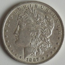 USA Morgan Dollar 1887, Silber