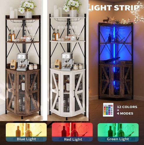 Eck barschrank mit steckdose - mit,