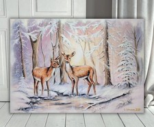 Rehe am Waldbächlein