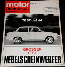 Motor Rundschau 05/67 Test Daf 44, Opel Commodore, Nebelscheinwerfer, Autositze