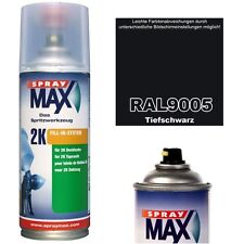Spraydose 2K Matt RAL 9005 Tiefschwarz Farben Lackspray Spraylack Acryllack