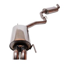 FOX Sportauspuff Edelstahl Komplettanlage 2x63mm VW T4 Pritsche