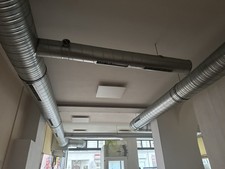 Lüftungsanlage Set 100m³/H Wandlüfter mit Kabel und Zugschalter Rohr