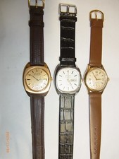 Glashütte GUB Armbanduhren 3 Stück  Kal. 75 , 11-27 , 60.2