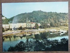 Colorvox Tonpostkarte Schallbildkarte - Blick auf Bad Schandau mit Elbe - DDR