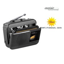 auvisio Mobiler Kassettenspieler,Bluetooth-Transmitter (Versandrückläufer)