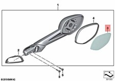 BMW K 1600 GT GTL Spiegelglas